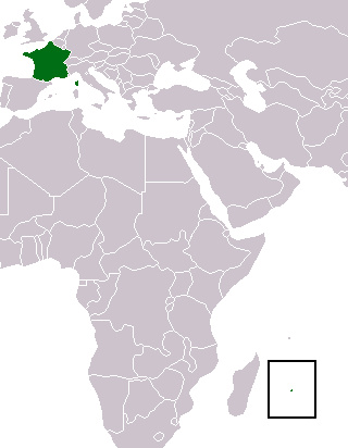 Расположение департамента Реюньон (La Réunion)