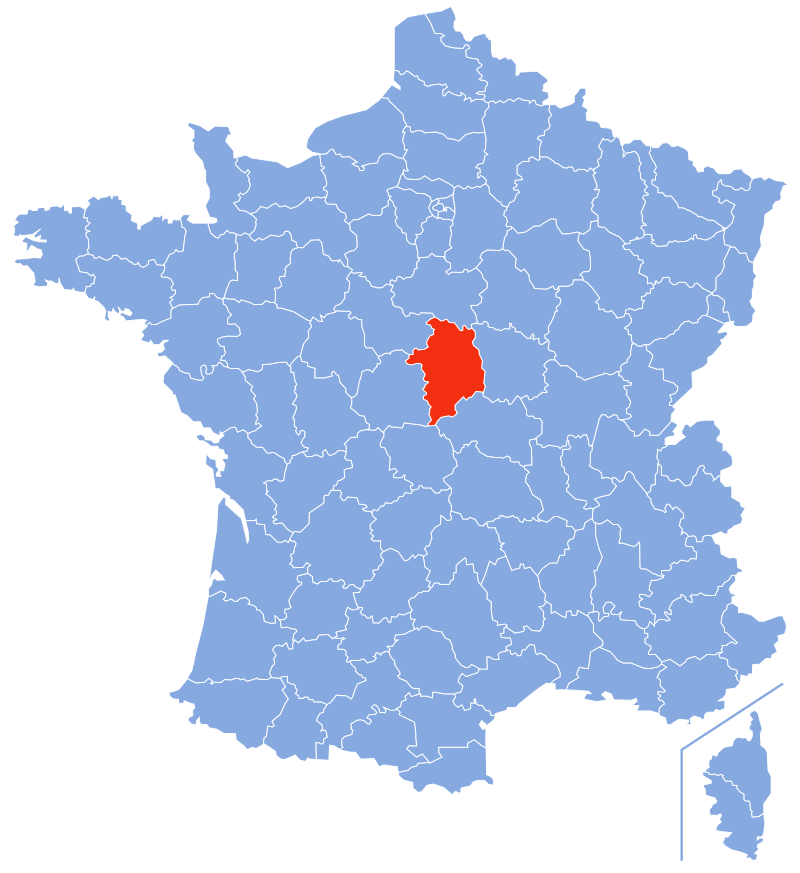 Расположение департамента Шер (Cher)