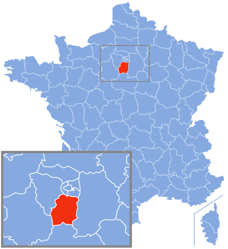 Расположение департамента Эсон (Essonne)