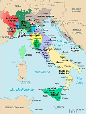 Италия в 1494 году накануне Итальянских войн