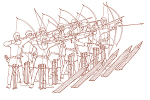 Битва при Креси (1346 г.): английские стрелки с валлийскими луками