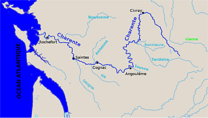Бассейн Шаранты  на карте