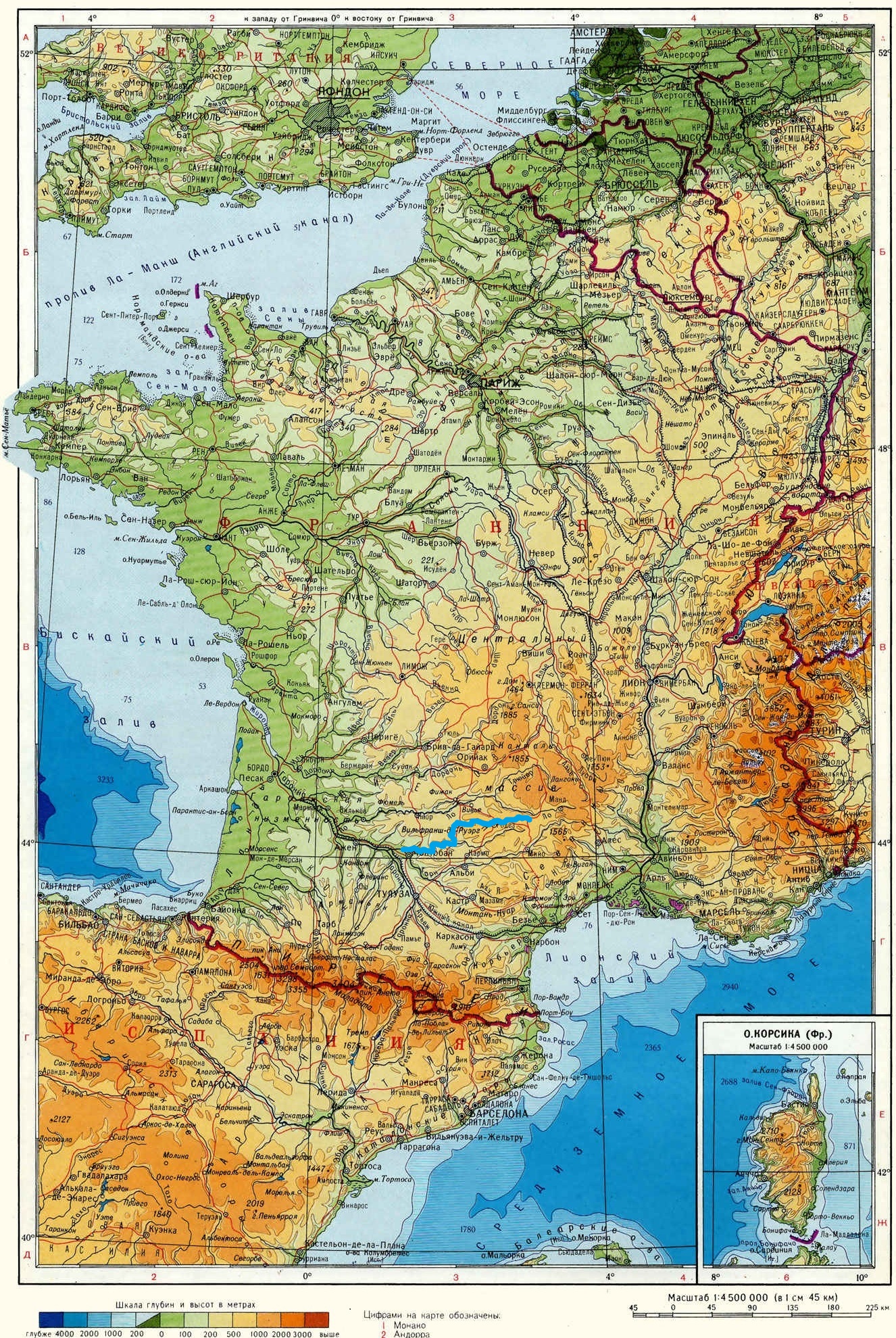 Река Авейрон (Aveyron) на карте