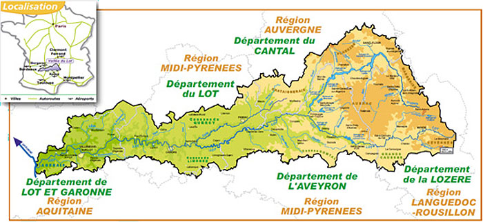 Бассейн реки Ло на карте